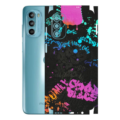 Motorola Phone Skins (All Models) - Majestic Black Vibes - Matte Finish (M-62) Motorola Moto G52