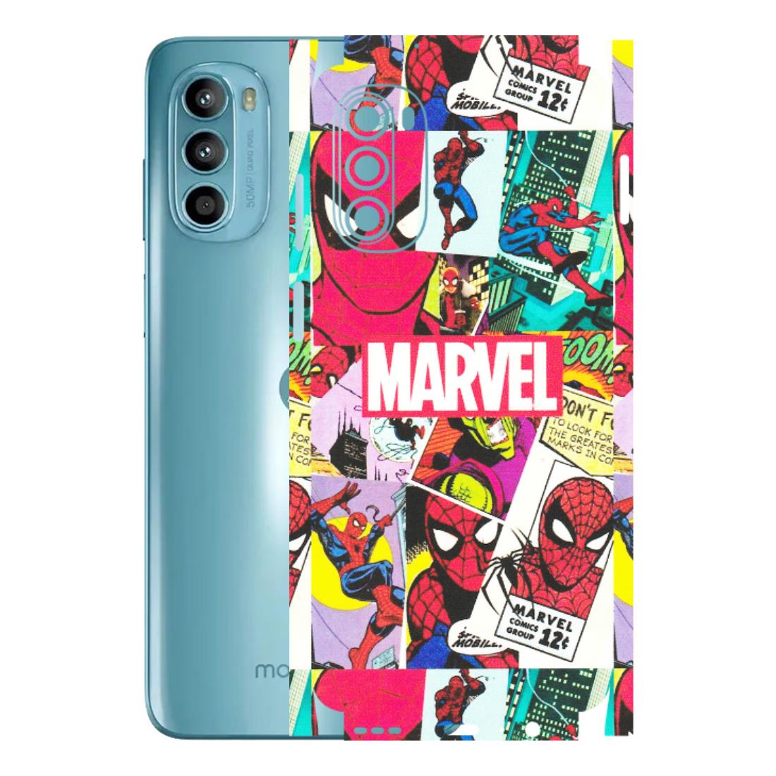 Motorola Phone Skins (All Models) - Marvel Comic Spiderman Grafitti - Matte Finish (M-72) Motorola Moto G52