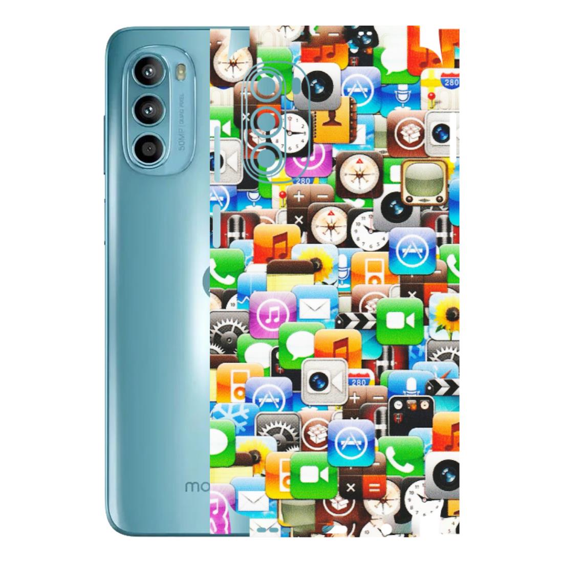 Motorola Phone Skins (All Models) - All Apple Icons - Matte Finish (M-93) Motorola Moto G52