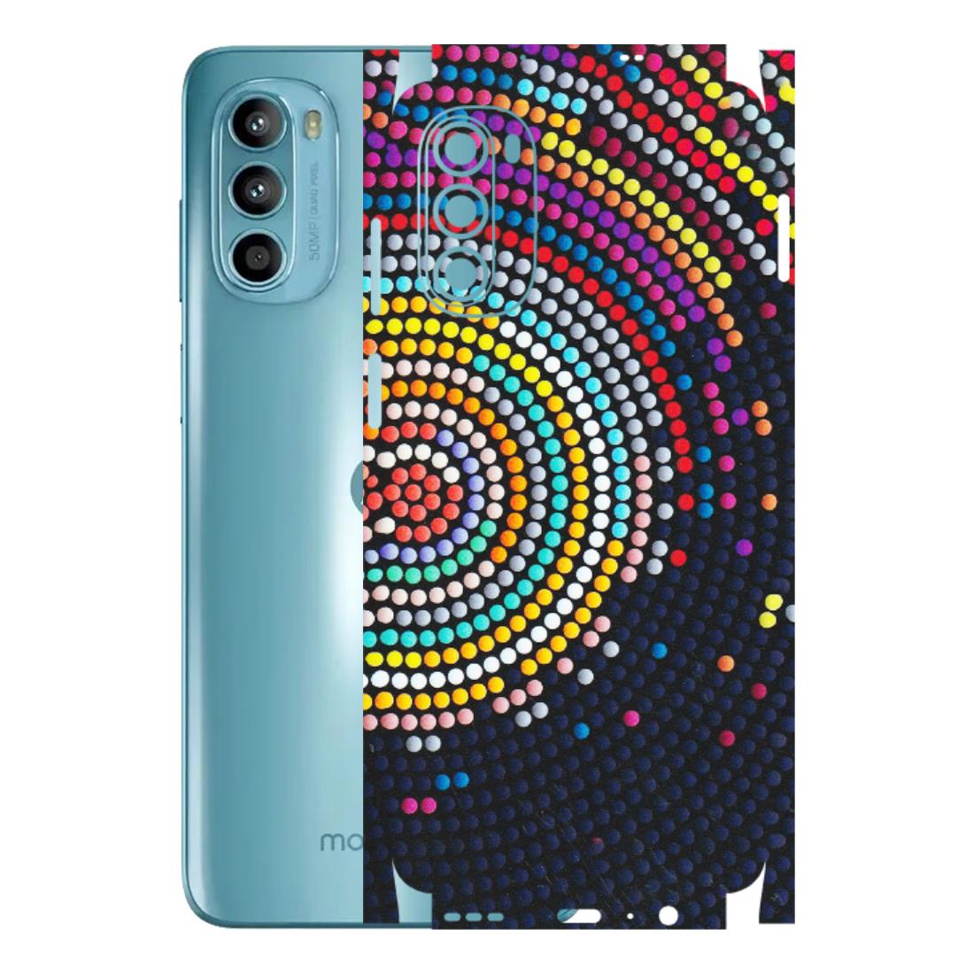 Motorola Phone Skins (All Models) - Rainbow Dot Mandala - Matte Finish (M-97) Motorola Moto G52