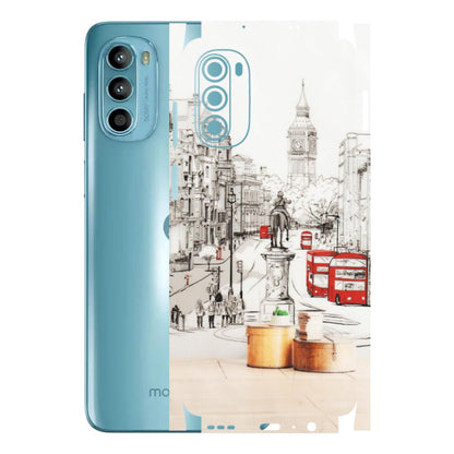 Motorola Phone Skins (All Models) - London Street - Transparent Finish (T-02) Motorola Moto G52