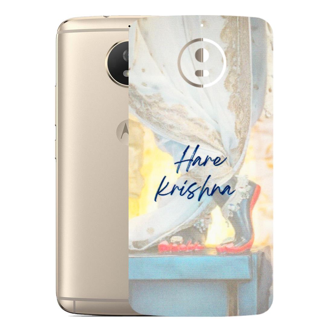 Motorola Phone Skins (All Models) - Hare Krishna - 3D Embossed Finish (L-03) Motorola Moto G5S