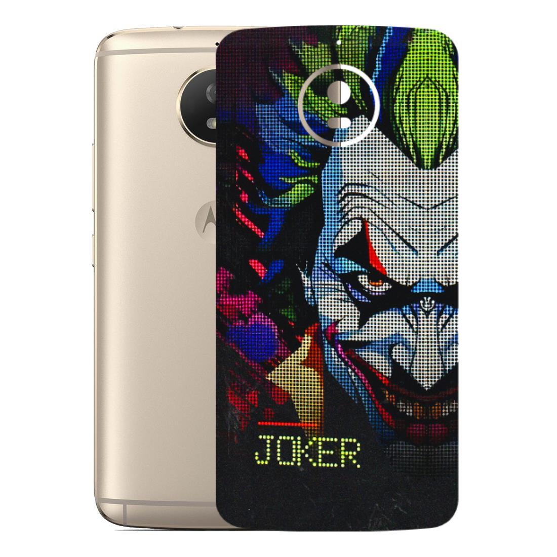 Motorola Phone Skins (All Models) - Joker Dot Matrix - 3D Embossed Finish (L-08) Motorola Moto G5S
