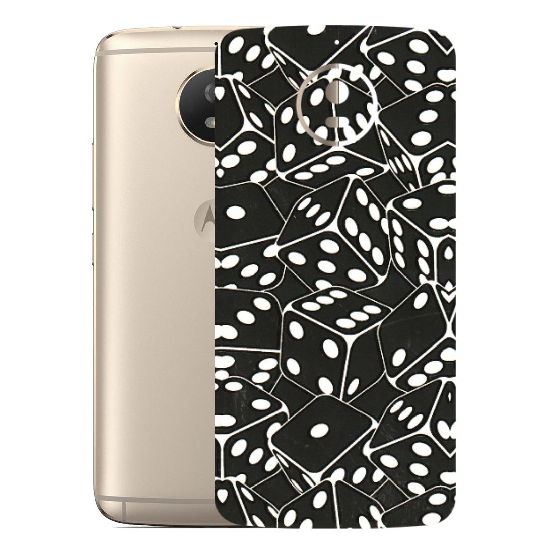 Motorola Phone Skins (All Models) - Big Black Dices - 3D Embossed Finish (L-106) Motorola Moto G5S