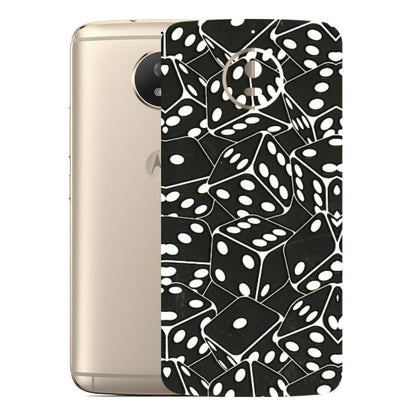 Motorola Phone Skins (All Models) - Big Black Dices - 3D Embossed Finish (L-106) Motorola Moto G5S