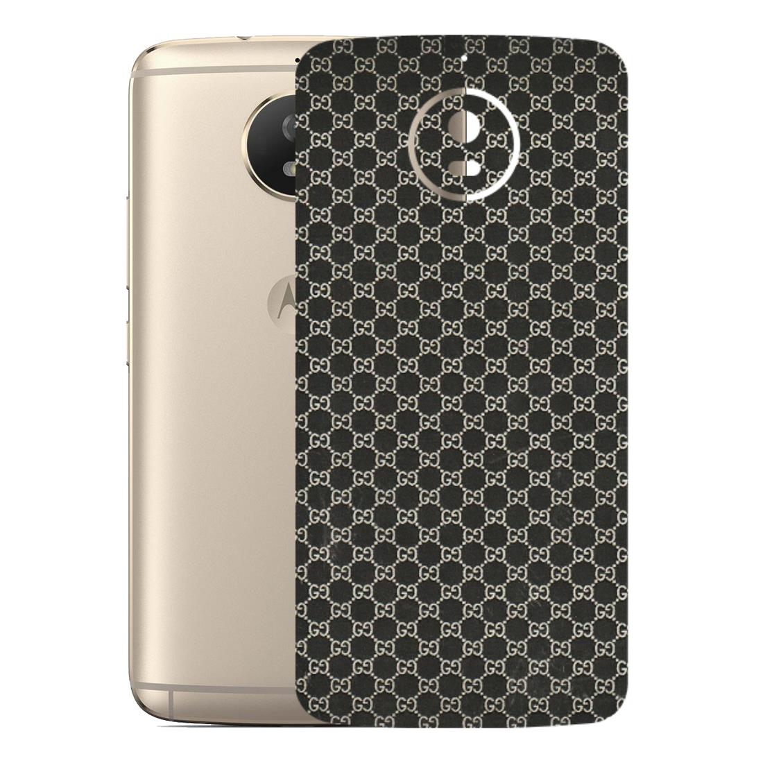 Motorola Phone Skins (All Models) - Black G Print - 3D Embossed Finish (L-109) Motorola Moto G5S