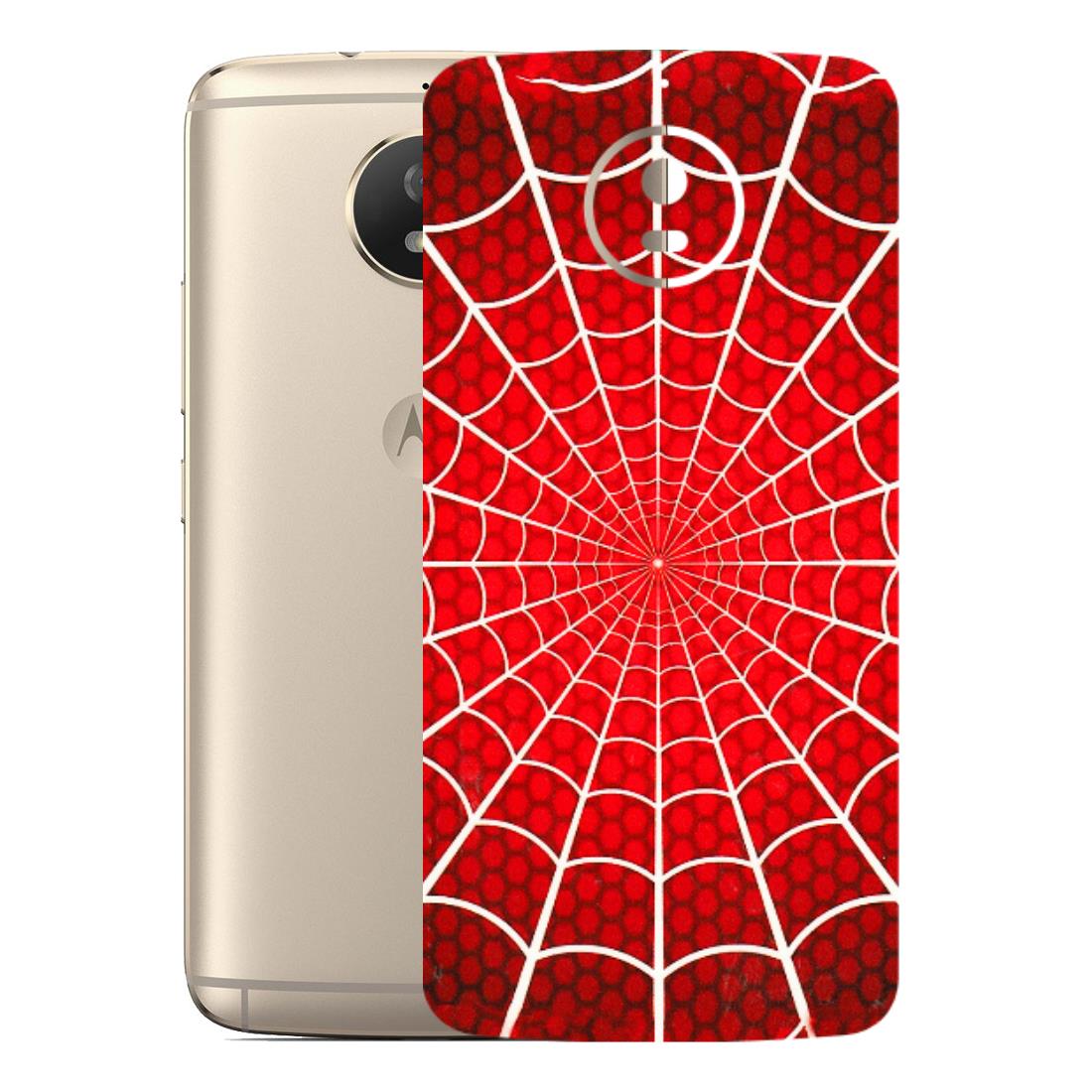 Motorola Phone Skins (All Models) - Classic Spidey Web - 3D Embossed Finish (L-115) Motorola Moto G5S