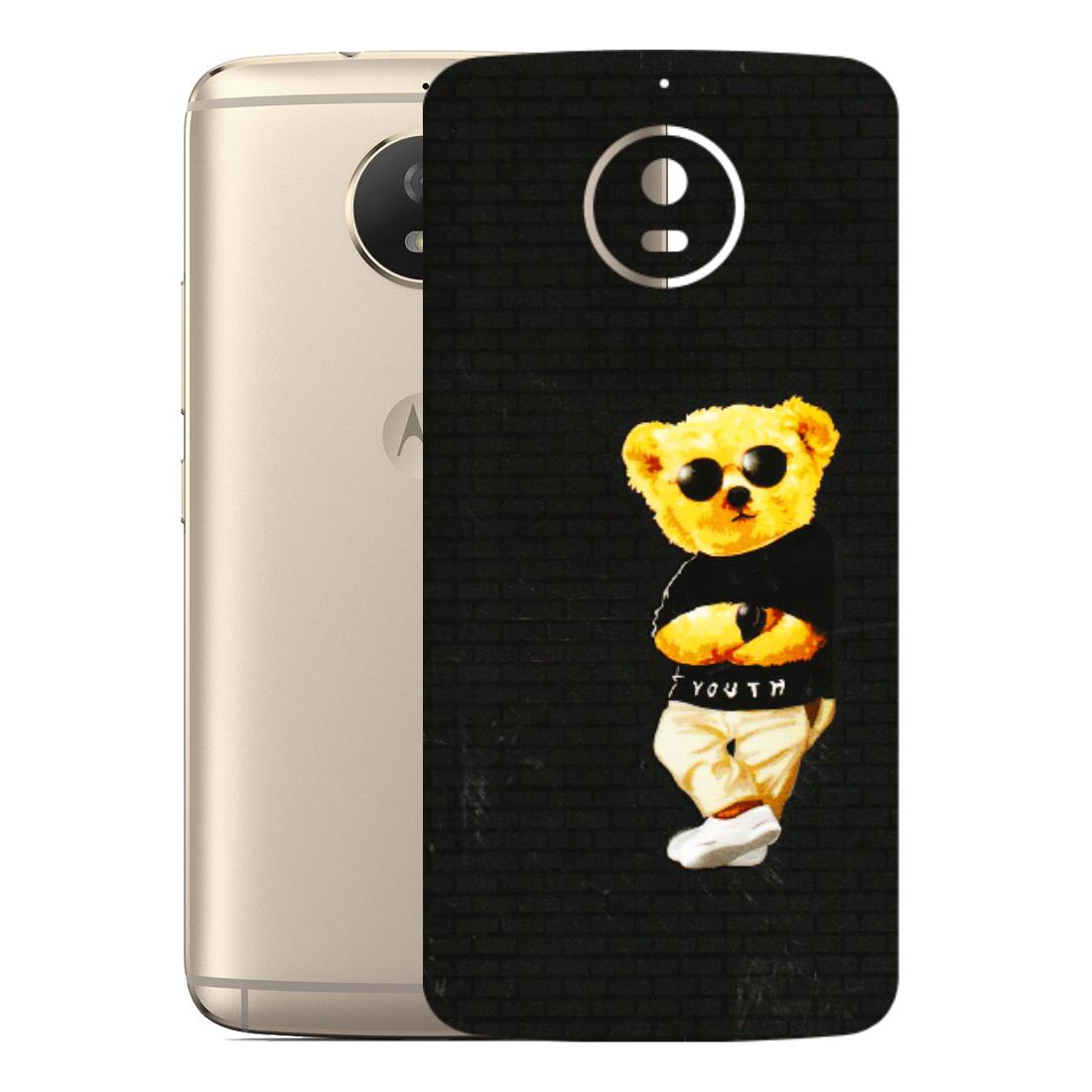 Motorola Phone Skins (All Models) - Classy Teddy Bear - 3D Embossed Finish (L-116) Motorola Moto G5S