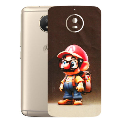 Motorola Phone Skins (All Models) - Little Mario - 3D Embossed Finish (L-119) Motorola Moto G5S
