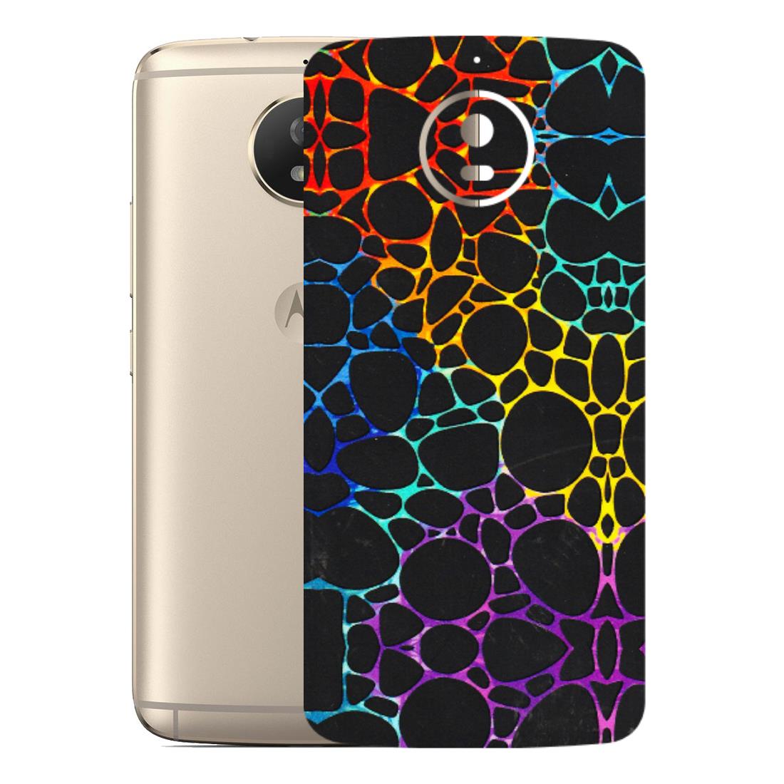 Motorola Phone Skins (All Models) - Abstract Art MultiColour - 3D Embossed Finish (L-133) Motorola Moto G5S