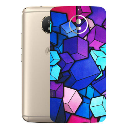 Motorola Phone Skins (All Models) - Cube Doodle - 3D Embossed Finish (L-141) Motorola Moto G5S