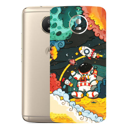 Motorola Phone Skins (All Models) - Astronauts & Spaceship - 3D Embossed Finish (L-145) Motorola Moto G5S