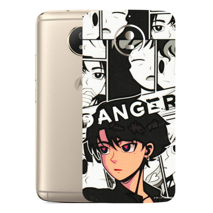 Motorola Phone Skins (All Models) - Danger Anime - 3D Embossed Finish (L-155) Motorola Moto G5S