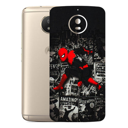 Motorola Phone Skins (All Models) - SpiderMan New - 3D Embossed Finish (L-162) Motorola Moto G5S
