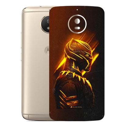 Motorola Phone Skins (All Models) - Gold Black Panther - 3D Embossed Finish (L-181) Motorola Moto G5S