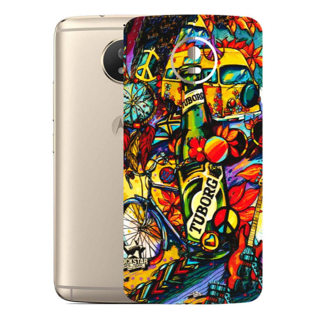 Motorola Phone Skins (All Models) - Cool Beer Bottle - 3D Embossed Finish (L-193) Motorola Moto G5S