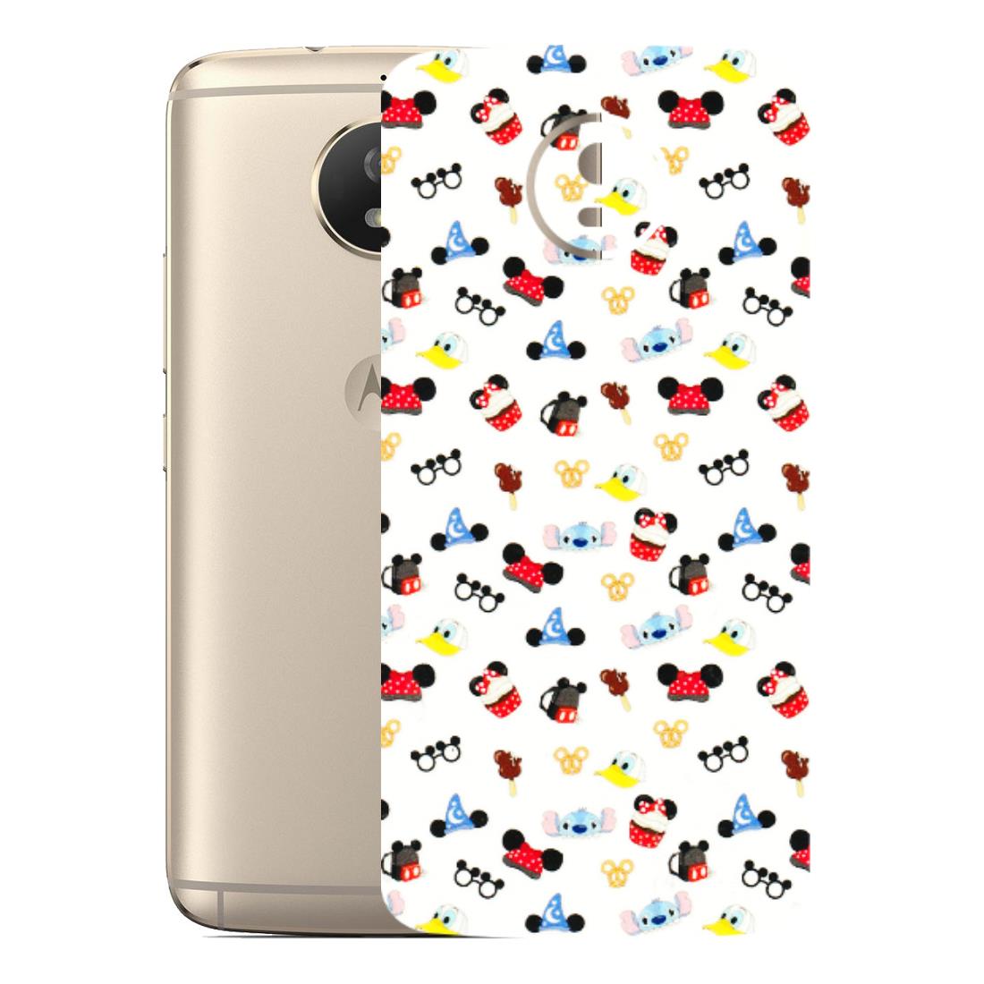 Motorola Phone Skins (All Models) - Minnie Mouse & Donald Doodles s - 3D Embossed Finish (L-194) Motorola Moto G5S