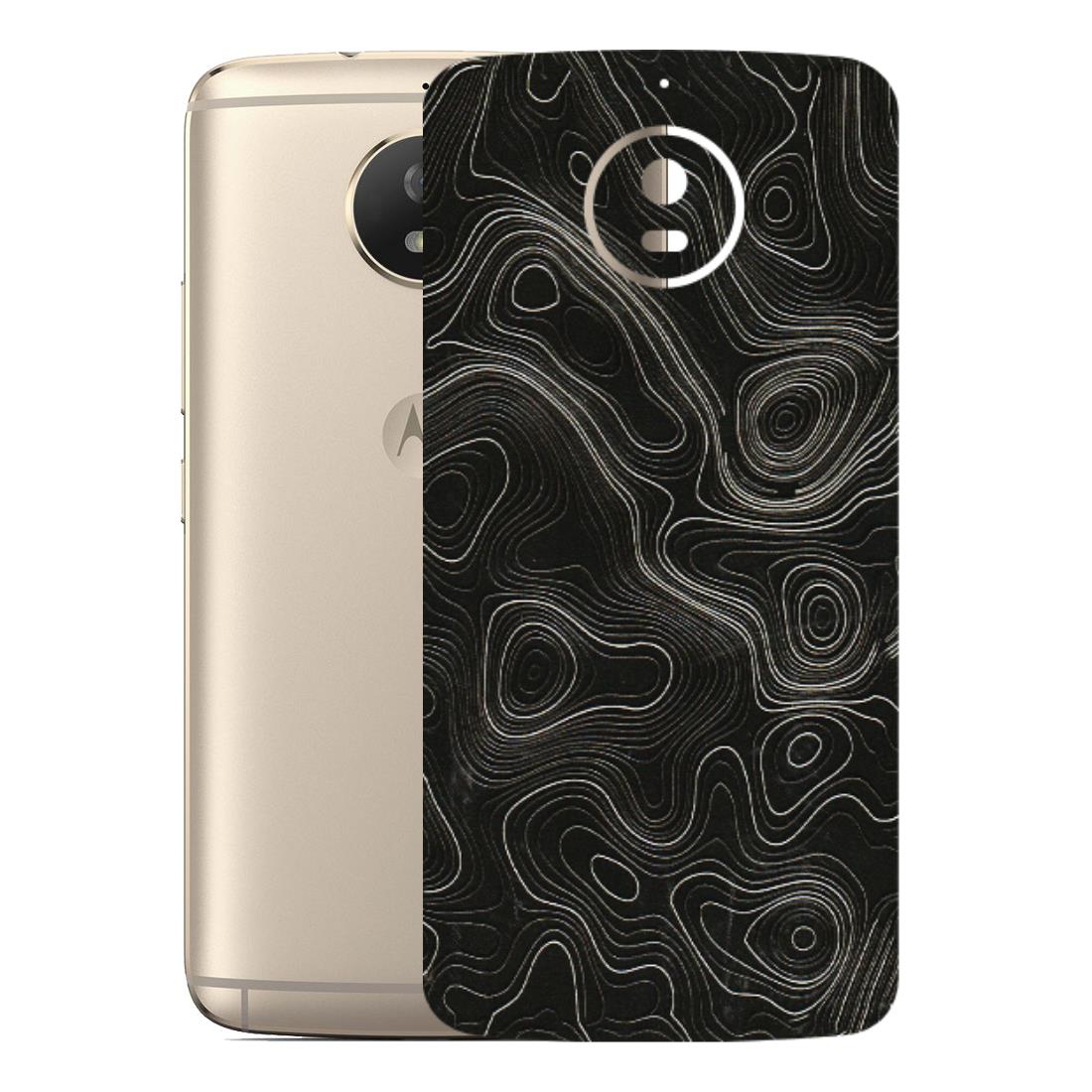 Motorola Phone Skins (All Models) - Black Swirl - 3D Embossed Finish (L-196) Motorola Moto G5S
