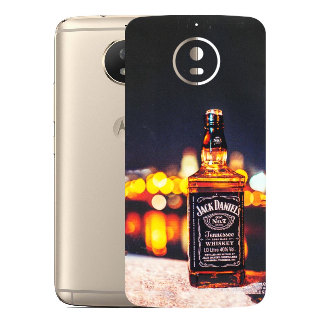 Motorola Phone Skins (All Models) - JD Whiskey Bottle - 3D Embossed Finish (L-20) Motorola Moto G5S