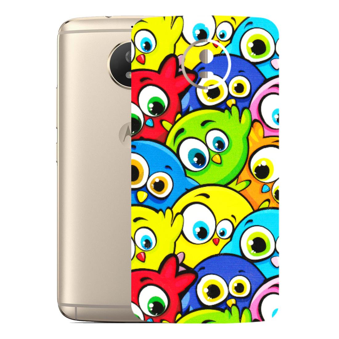 Motorola Phone Skins (All Models) - Cute Fluffy Birds - 3D Embossed Finish (L-213) Motorola Moto G5S