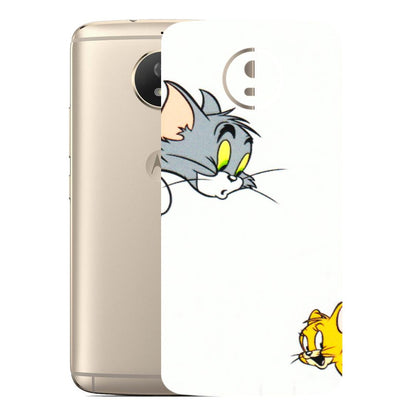 Motorola Phone Skins (All Models) - Cute Tom And Jerry - 3D Embossed Finish (L-220) Motorola Moto G5S