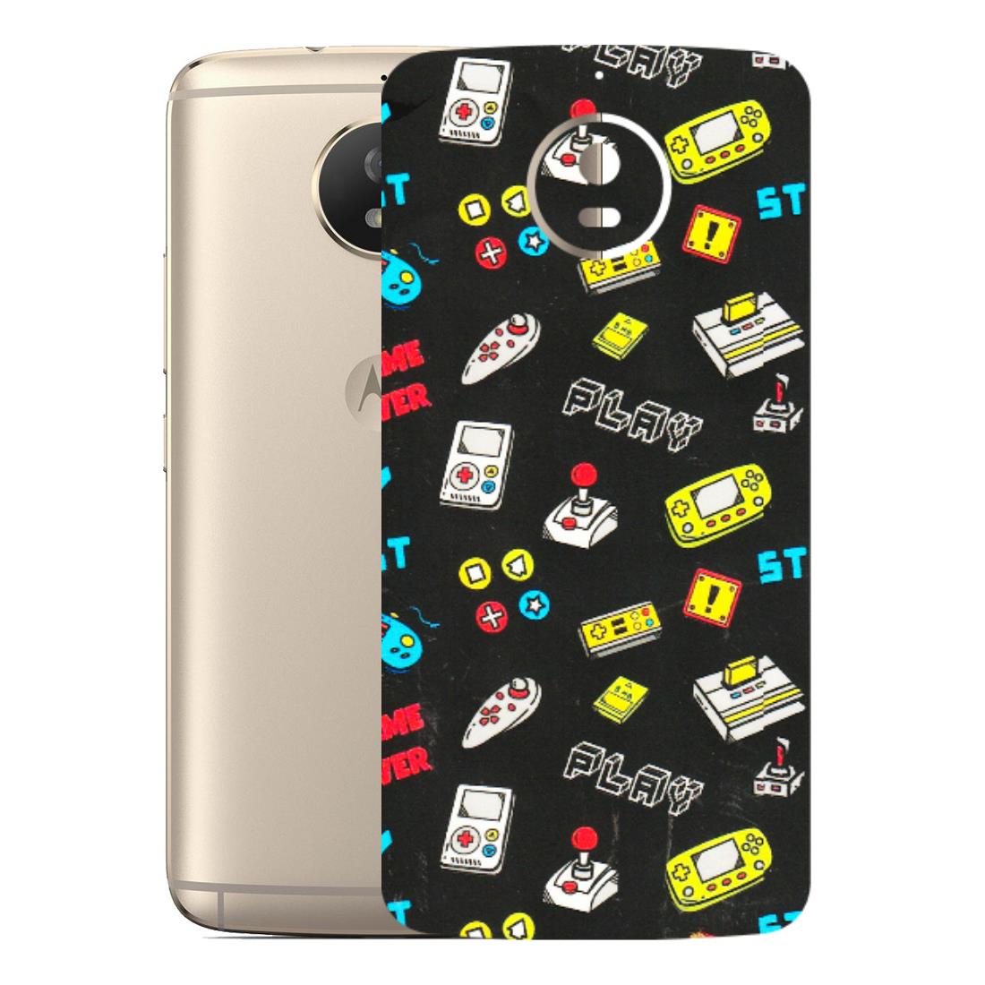 Motorola Phone Skins (All Models) - Gaming Doodles - 3D Embossed Finish (L-224) Motorola Moto G5S