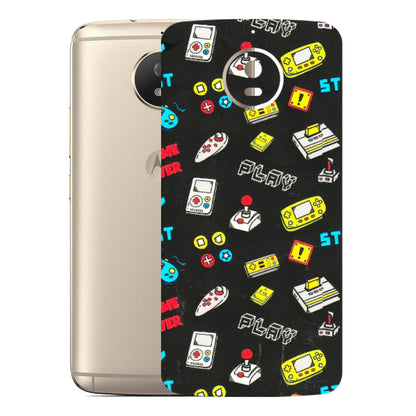 Motorola Phone Skins (All Models) - Gaming Doodles - 3D Embossed Finish (L-224) Motorola Moto G5S