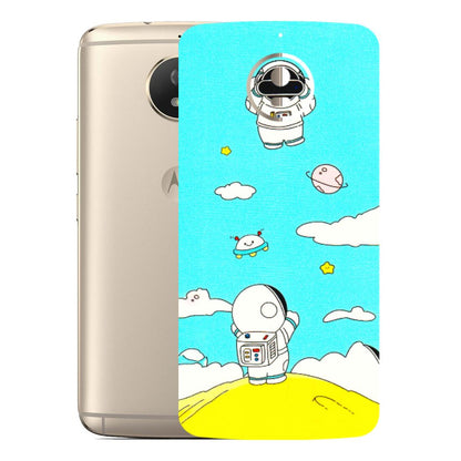 Motorola Phone Skins (All Models) - Blue Skies Astro Float - 3D Embossed Finish (L-230) Motorola Moto G5S