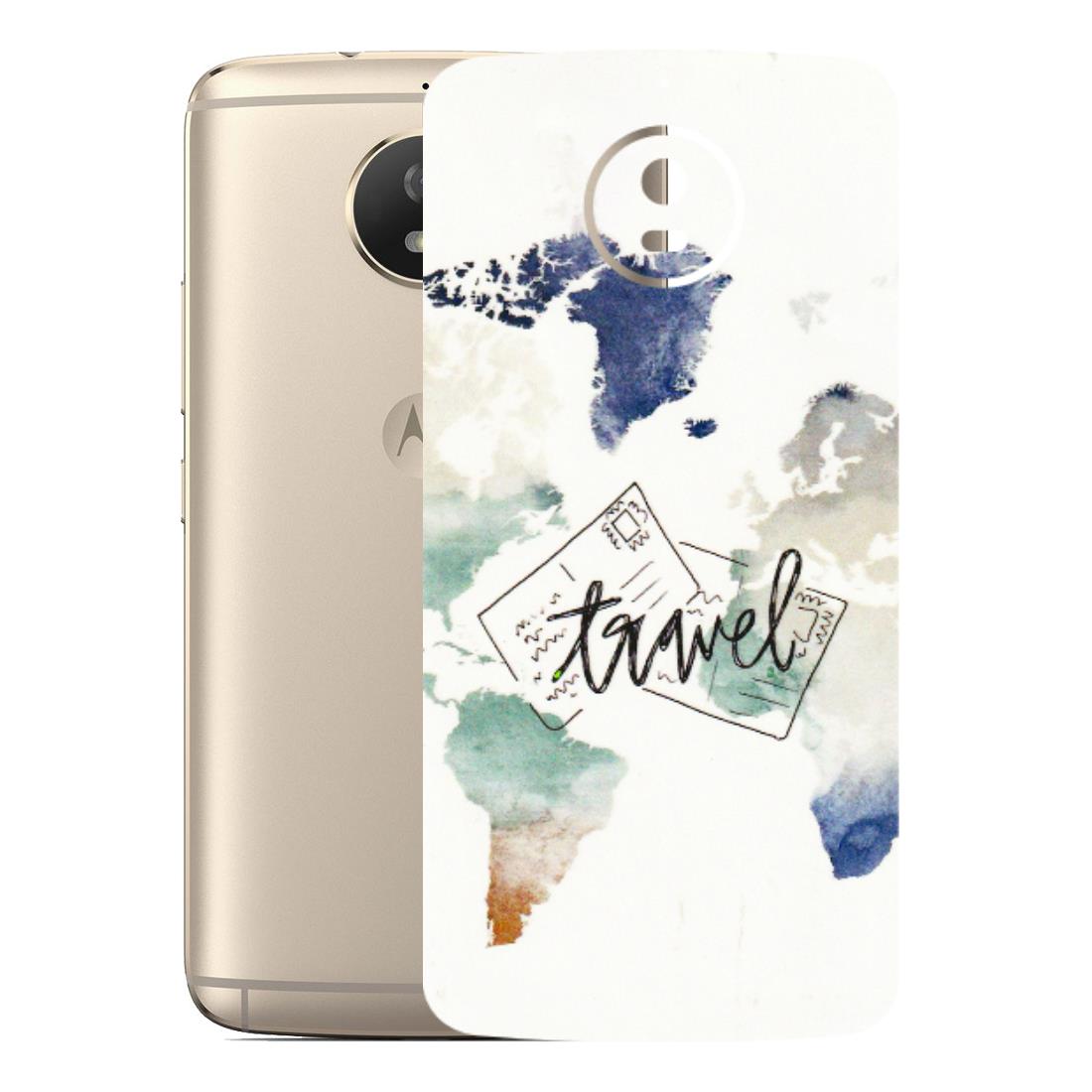 Motorola Phone Skins (All Models) - Travel The World - 3D Embossed Finish (L-232) Motorola Moto G5S