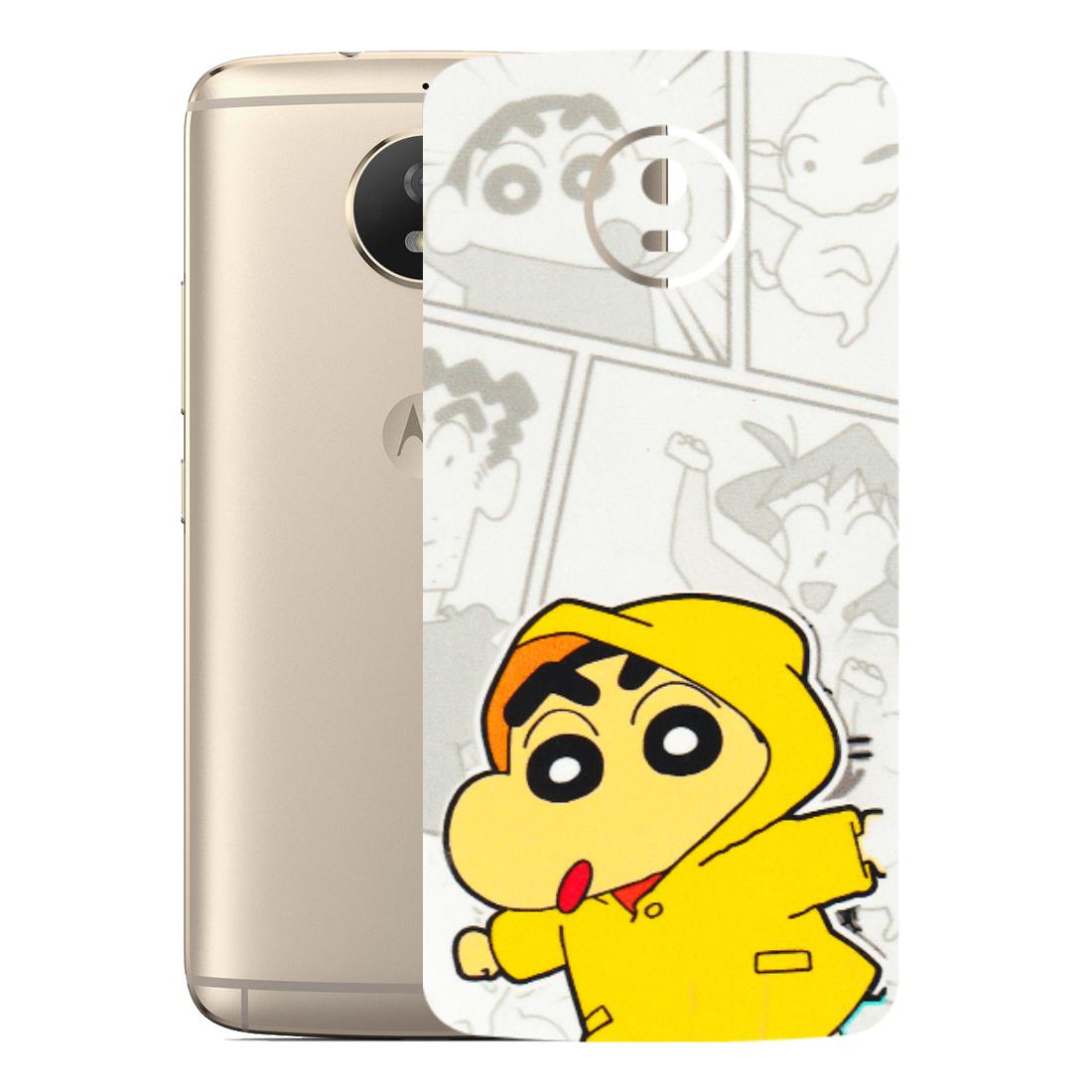 Motorola Phone Skins (All Models) - Yellow Shinchan Comic - 3D Embossed Finish (L-246) Motorola Moto G5S