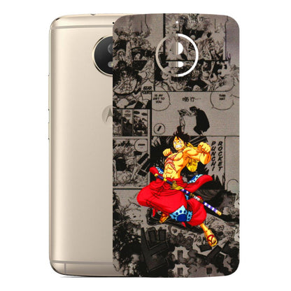 Motorola Phone Skins (All Models) - One Piece Rocket Punch Manga - 3D Embossed Finish (L-25) Motorola Moto G5S