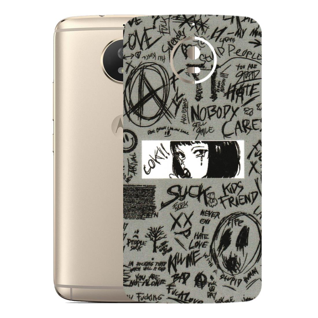 Motorola Phone Skins (All Models) - Never Have Love Anime - 3D Embossed Finish (L-260) Motorola Moto G5S