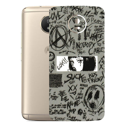 Motorola Phone Skins (All Models) - Never Have Love Anime - 3D Embossed Finish (L-260) Motorola Moto G5S