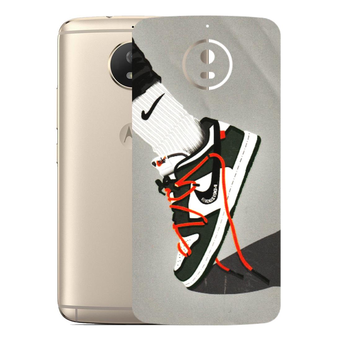 Motorola Phone Skins (All Models) - New Grey Sneaker - 3D Embossed Finish (L-261) Motorola Moto G5S