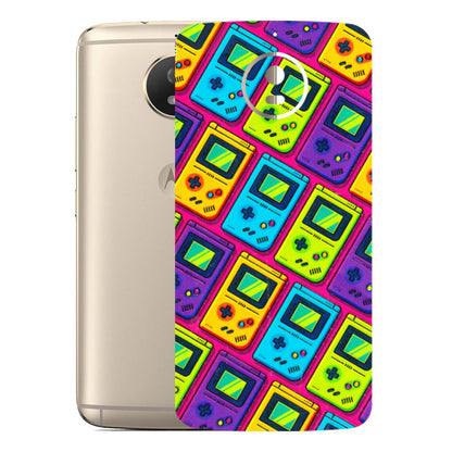 Motorola Phone Skins (All Models) - Gameboy Colourful - 3D Embossed Finish (L-266) Motorola Moto G5S