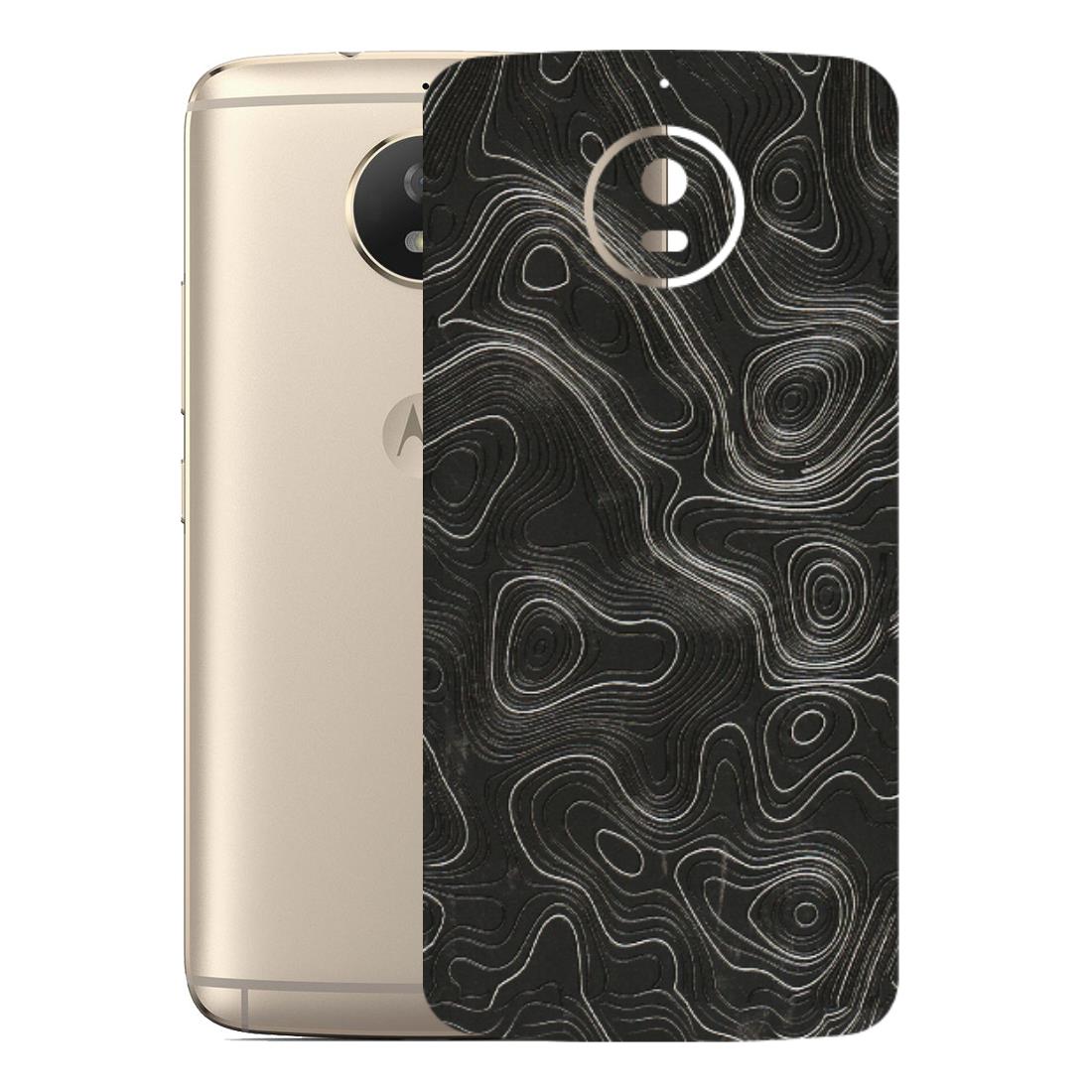 Motorola Phone Skins (All Models) - Abstract White Line Map - 3D Embossed Finish (L-269) Motorola Moto G5S