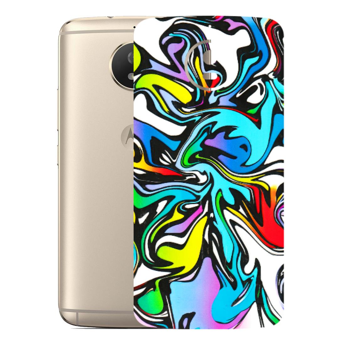 Motorola Phone Skins (All Models) - Abstract Colour Paints - 3D Embossed Finish (L-271) Motorola Moto G5S