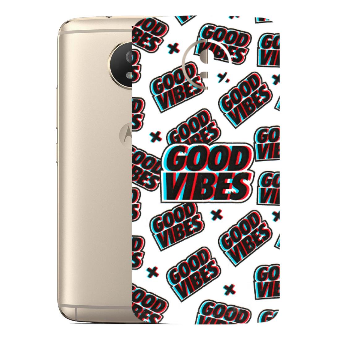 Motorola Phone Skins (All Models) - Good Vibes - 3D Embossed Finish (L-282) Motorola Moto G5S