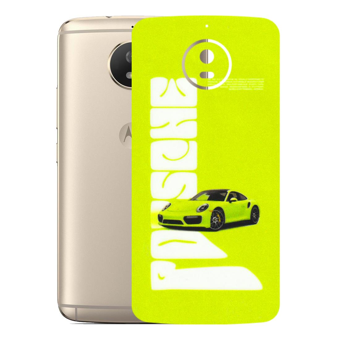 Motorola Phone Skins (All Models) - Lime Green Porche - 3D Embossed Finish (L-30) Motorola Moto G5S