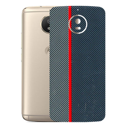 Motorola Phone Skins (All Models) - Blue Sober Lines - 3D Embossed Finish (L-305) Motorola Moto G5S