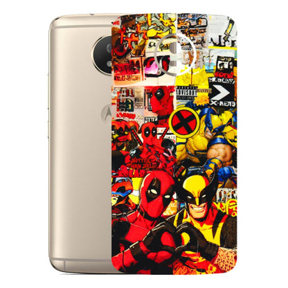 Motorola Phone Skins (All Models) - Spidy Wolverine - 3D Embossed Finish (L-310) Motorola Moto G5S