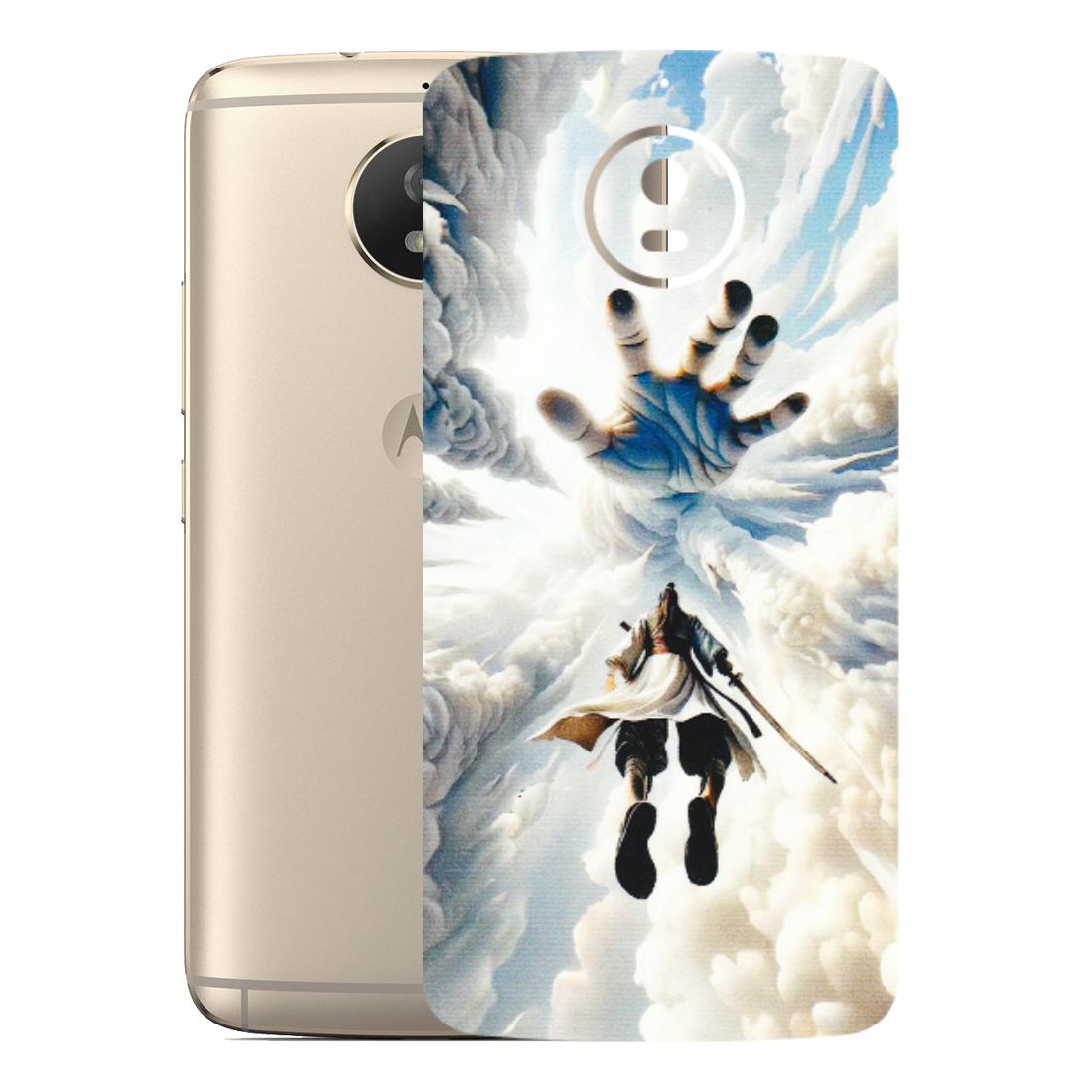 Motorola Phone Skins (All Models) - Big Hand With Monkey King - 3D Embossed Finish (L-323) Motorola Moto G5S