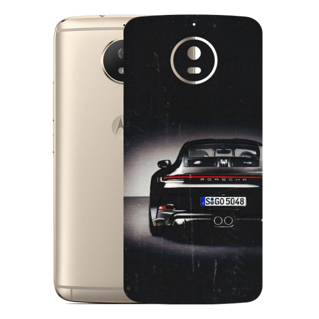 Motorola Phone Skins (All Models) - New Black Porsche GT3 - 3D Embossed Finish (L-327) Motorola Moto G5S