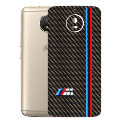 Motorola Phone Skins (All Models) - BM Carbon Fiber Feels - 3D Embossed Finish (L-38) Motorola Moto G5S
