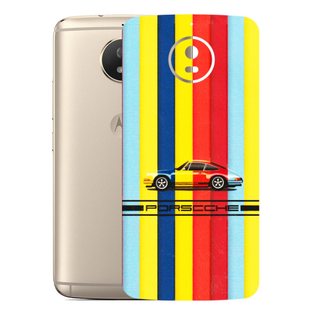 Motorola Phone Skins (All Models) - Multicolour Porche - 3D Embossed Finish (L-39) Motorola Moto G5S