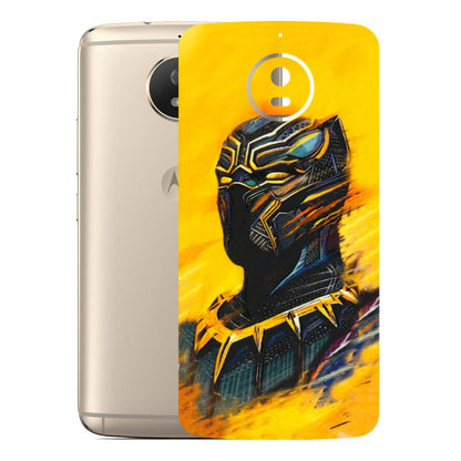 Motorola Phone Skins (All Models) - Yellow Panther - 3D Embossed Finish (L-54) Motorola Moto G5S