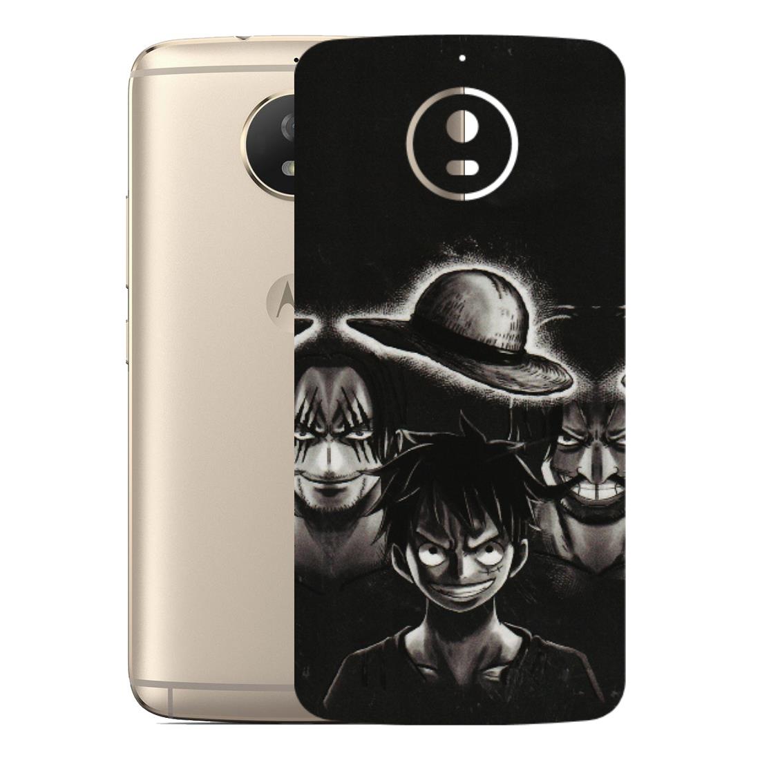 Motorola Phone Skins (All Models) - Black Luffy Hat - 3D Embossed Finish (L-57) Motorola Moto G5S