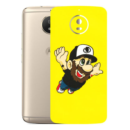 Motorola Phone Skins (All Models) - Flying Beardo - 3D Embossed Finish (L-60) Motorola Moto G5S