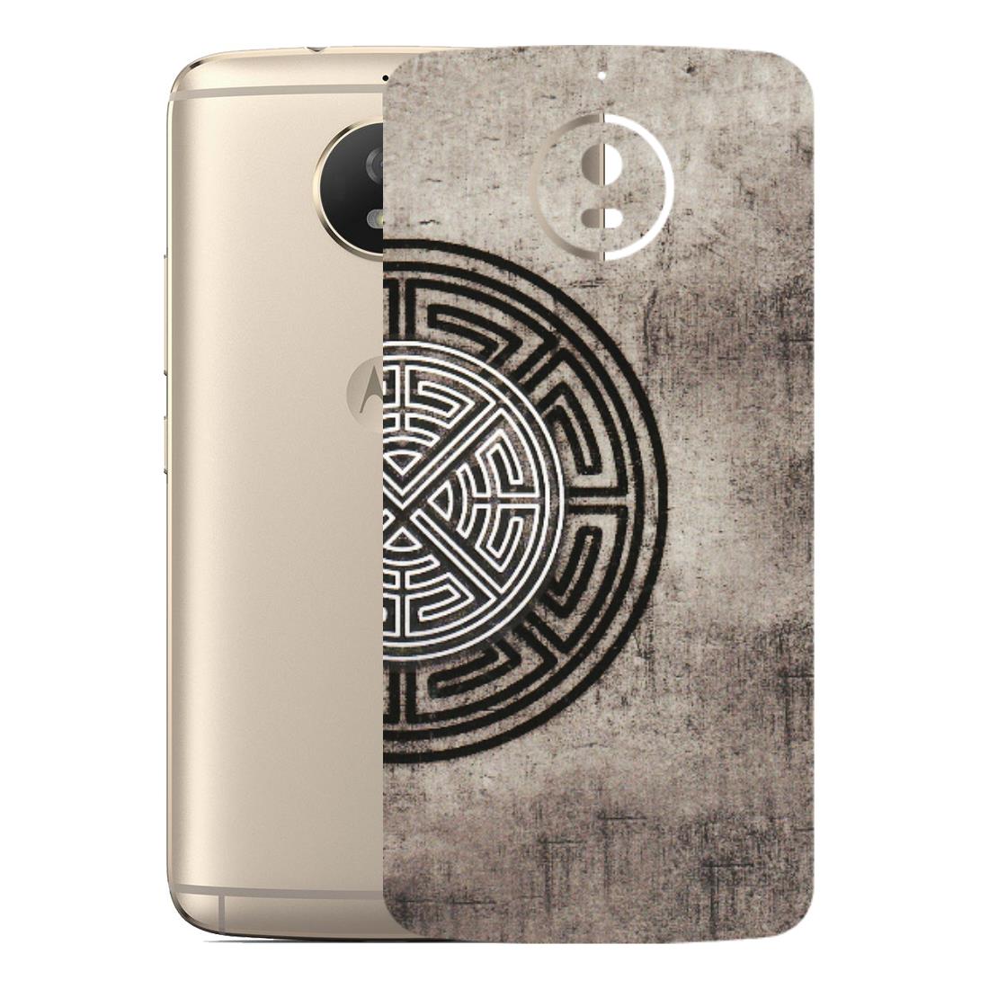 Motorola Phone Skins (All Models) - Mysterious Circular Design - 3D Embossed Finish (L-63) Motorola Moto G5S