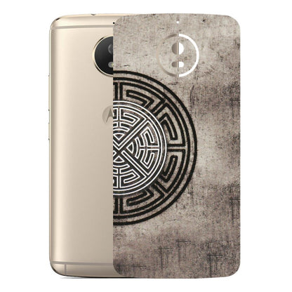 Motorola Phone Skins (All Models) - Mysterious Circular Design - 3D Embossed Finish (L-63) Motorola Moto G5S